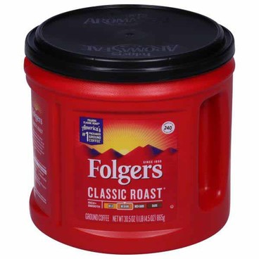 Folgers Ground CoffeeBuy 1 Get 1 FREEFree item of equal or lesser price.
22.6 or 25.9-oz can