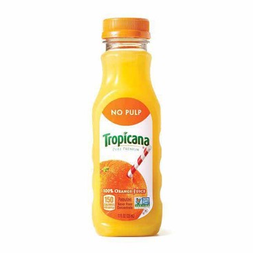 Tropicana Pure Premium 100% Orange JuiceBuy 1 Get 1 FREEFree item of equal or lesser price.
No Pulp or Caribbean Sunset Drink, Single-Serve, 11-oz cont.