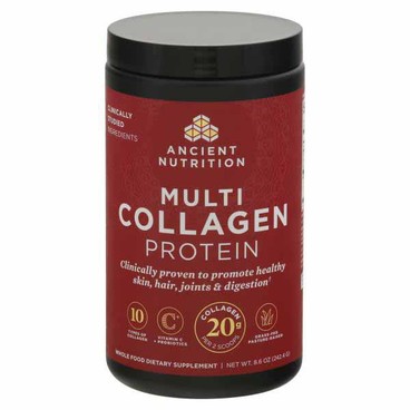 Ancient Nutrition Dietary SupplementBuy 1 Get 1 FREEFree item of equal or lesser price.
Multi Collagen Protein, 8.6 or 9-oz pkg.