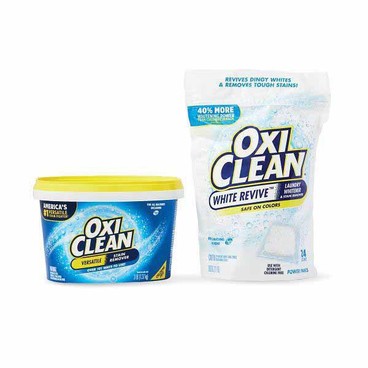 Oxiclean Stain RemoverBuy 1 Get 1 FREEFree item of equal or lesser price.
Or Whitener & Stain Remover, 3-lb or 50-oz or 24-ct. pkg.