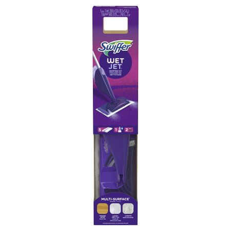 Save $5.00 on ONE Swiffer WetJet Starter Kit (excludes trial/travel size).