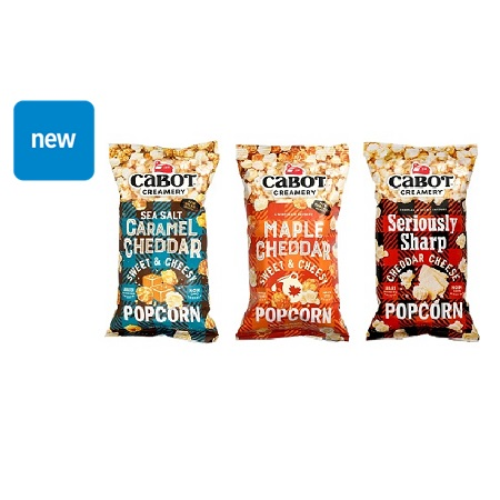 Save $1.00 on any TWO (2) Cabot Popcorn Items