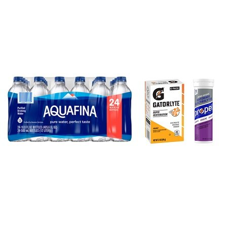 Buy TWO (2) AQUAFINA® 24-pk. and Get ONE (1) GATORLYTE® Powder or PROPEL® Tablet FREE