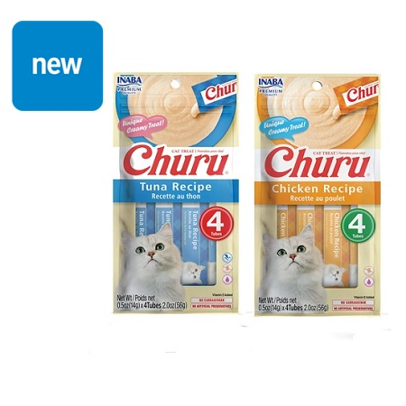 Save $.50 on any TWO (2) Inaba Churu Cat Treats