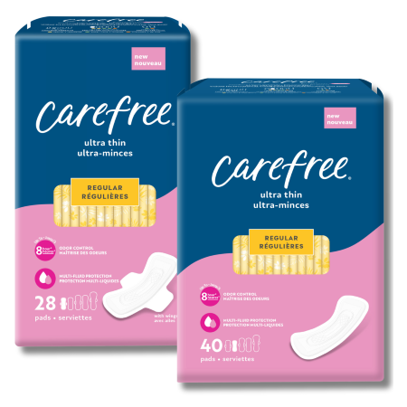 Save $3.00 on any ONE (1) Carefree® Pads 28ct or Larger