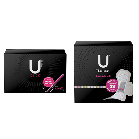 Save $2.00 on any TWO (2) Packs of U by Kotex® Product (pads/liners/tampons)