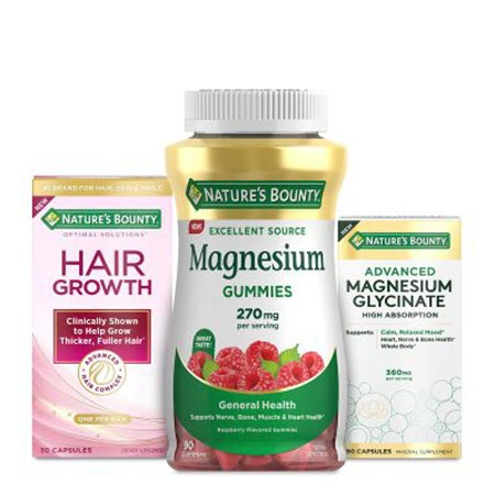 Save $3.00 on any TWO (2) Nature's Bounty® Supplements, Any Size