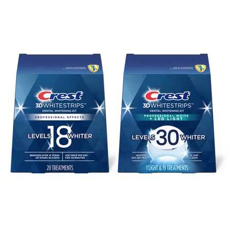 Save $10.00 on ONE Crest 3DWhitestrips (excludes Noticeably White, Classic White and trial/travel size).