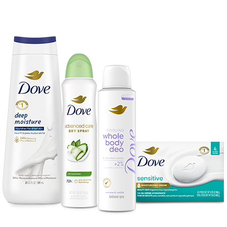 Save $3.00 on any ONE (1) Dove Body Wash, Bar 4ct+, Scrubs, Antiperspirant or Deodorant (Stick, Spray, or Whole Body)