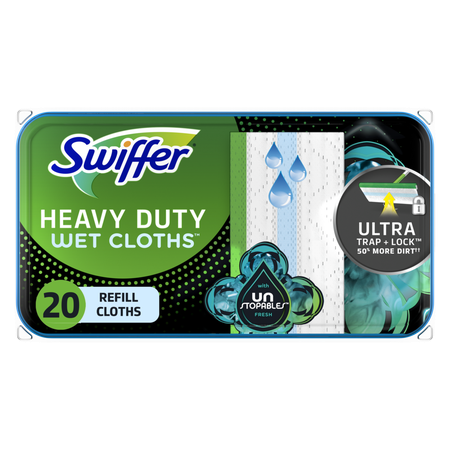 Save $2.00 on ONE Swiffer Refill Product (excludes 11ct PowerMop Pad Refills, 10 and 16ct Dry Cloth Refills, 10 and 12ct Wet Cloth Refills, 1ct WetJet