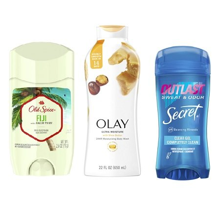 Save $5.00 on THREE (3) Secret, Old Spice, or Gillette Deodorants, Olay or Old Spice Body Wash or Lotions, AND/OR Olay Bar Soap (See Details)