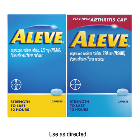 Save $1.50 on any ONE (1) Aleve® product 24ct-70ct (excludes Aleve-D®)