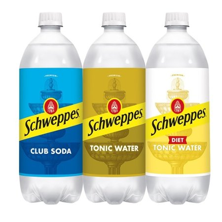 Save $1.00 on THREE (3) Schweppes 1 Liter Mixers