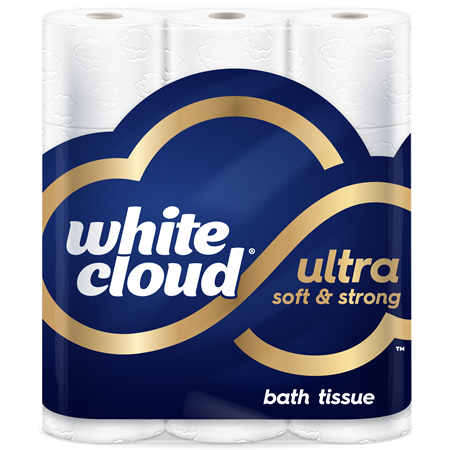 Save $3.75 on ONE (1) White Cloud® Ultra Soft & Strong Bath Tissue (12 Mega Roll)