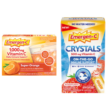 Save $2.00 on any ONE (1) Emergen-C Product (18ct+)