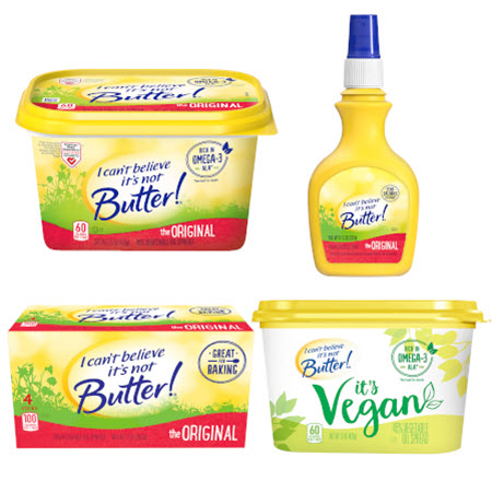 Save $1.00 on any ONE (1) I Can’t Believe It’s Not Butter!® Product