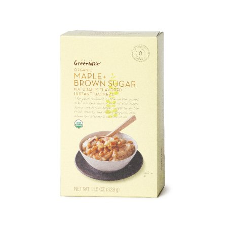 $0.75 Off The Purchase of One (1) GreenWise Organic Instant Oatmeal Maple Brown Sugar, Flax & Oats, Apple Cinnamon, or Regular, 7.9 to 11.5-oz box