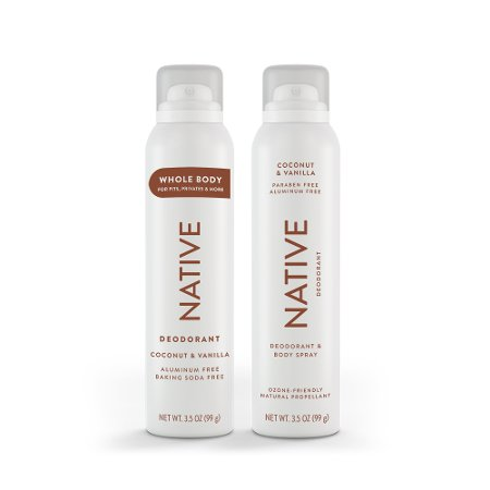 Save $3.00 on ONE Native Whole Body Cream, Whole Body Deodorant Spray, or Deodorant Body Spray (excludes trial/travel size).