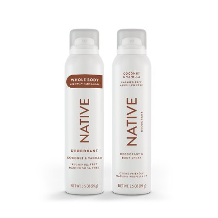 Save $4.00 on ONE Native Whole Body Deodorant Cream, Whole Body Deodorant Spray, or Deodorant Body Spray (excludes trial/travel size).