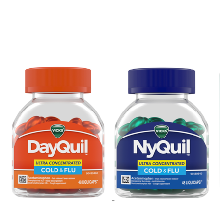 Save $0.50 on ONE DayQuil and NyQuil Liquicaps (excludes sizes under 8oz and trial/travel size).