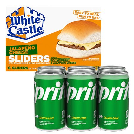 Save $4.00 on any ONE (1) White Castle 4ct or 6ct Sliders and ONE (1) Coca-Cola 7.5oz 6pk