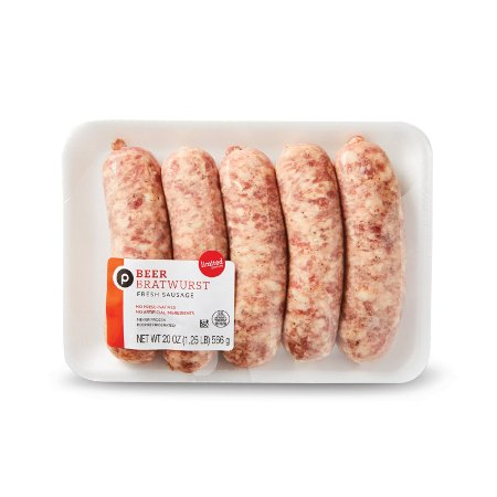 $1.00 Off The Purchase of One (1) Publix Beer Bratwurst made With Real Beer, Limited Time Offer, 20-oz pkg.