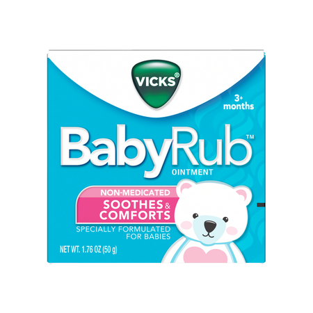 Save $0.50 on ONE Vicks BabyRub 50g.