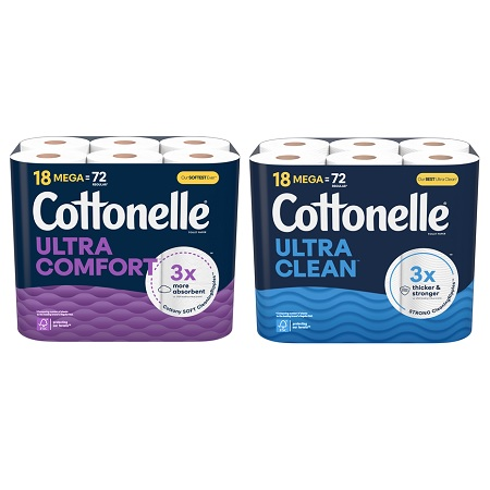 Save $3.00 on any ONE (1) Cottonelle® Bath Tissue 18ct Mega Roll