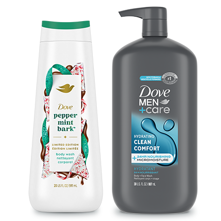 Save $4.00 on any TWO (2) Dove or Dove Men+Care Body Wash products (13.5oz+ includes Twin Packs and Dove Holiday Treats