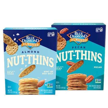 Save $1.00 on any TWO (2) Blue Diamond® Nut-Thins® Products