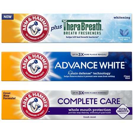 Save $1.50 on any ONE (1) Arm & Hammer™ Adult Toothpaste (excl. twin packs, trial, & travel sizes)