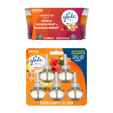 Save $1.50 on any ONE (1) Glade® PlugIns® Scented Oil Refills 2ct or 5ct, Glade® Automatic Spray Holder Refills or Any Candle