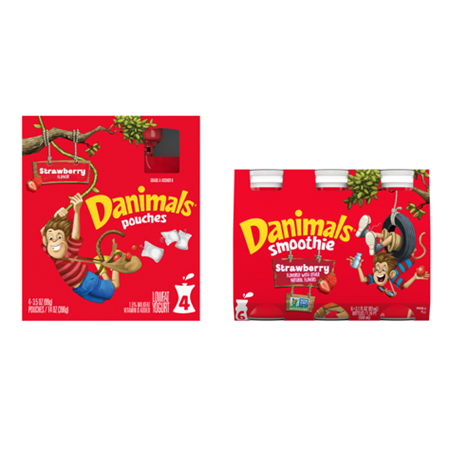 Save $1.00 on any ONE (1) Danimals 4pk Pouches or 6pk Smoothies