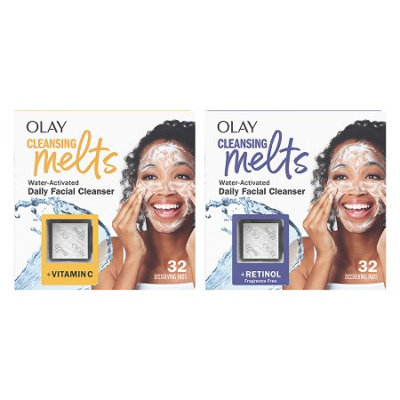 Save $1.00 on ONE Olay Cleansing Melts 32ct (excludes trial/travel size).