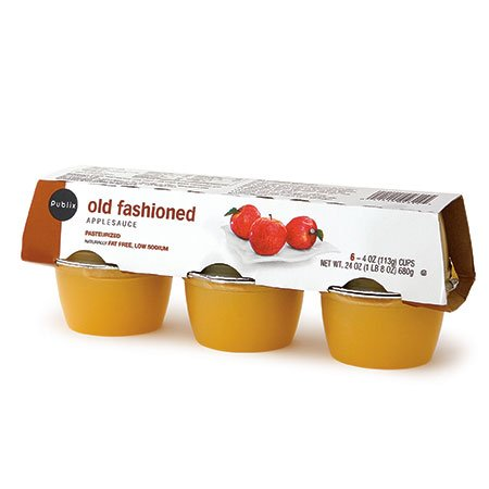 $1.00 Off The Purchase of Two (2) Publix Applesauce Old Fashioned, Unsweetened, Cinnamon, or Strawberry, 6-pk. 4-oz cup