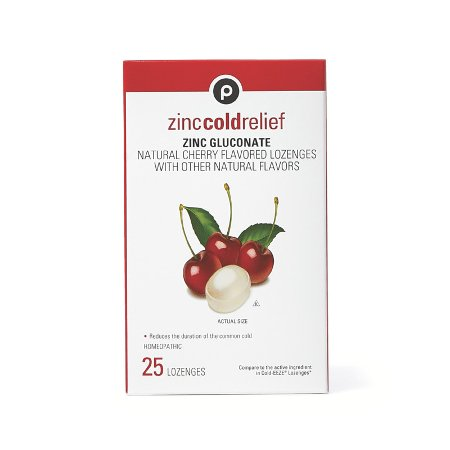 $0.50 Off The Purchase of One (1) Publix Zinc Cold Relief Natural Cherry Flavored Lozenges, 25-ct. box