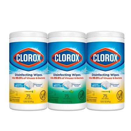 Save $3.00 on ONE (1) Clorox Disinfecting Wipes Value Pack 3-ct.