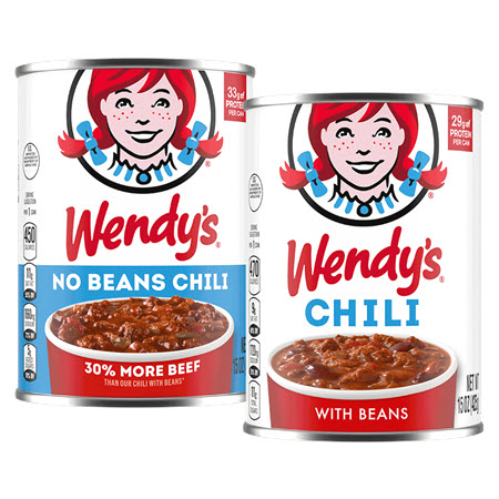 Save $0.75 on any TWO (2) Wendy's® Canned Chili 15 oz