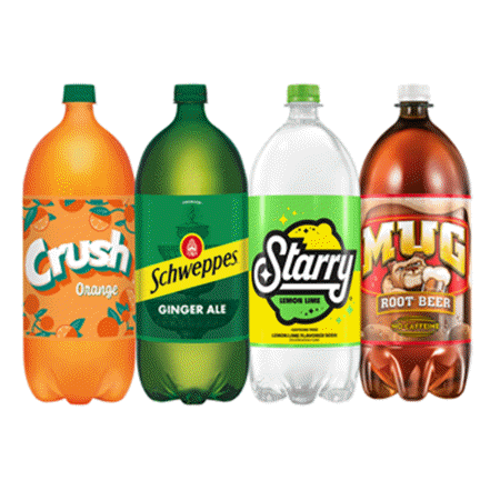 Save $1.00 on any THREE (3) Crush, Schweppes, Starry and/or Mug 2L Products