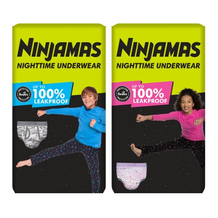 Save $1.50 on ONE Jumbo Bag Ninjamas Nighttime Underwear.