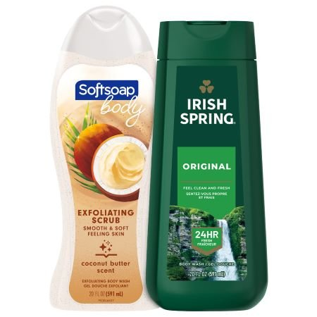 Save $4.00 on any TWO (2) Irish Spring® or Softsoap® Brand Body Washes (20oz or larger)