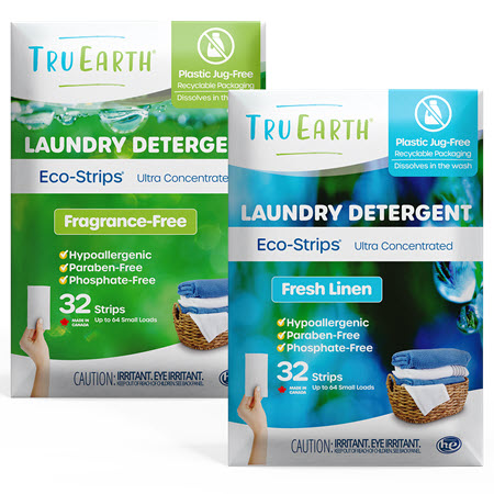 Save $3.00 on any ONE (1) Tru Earth Ultra Concentrated Laundry Detergent Eco Strips 32ct, Any Scent