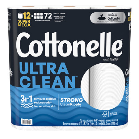 Save $1.00 on any ONE (1) Cottonelle® Toilet Paper (4 mega roll pack or larger)