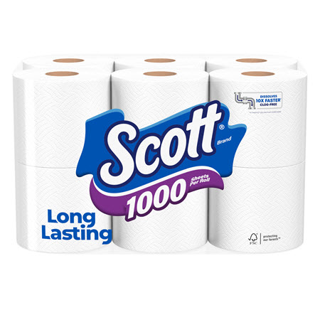 Save $1.00 on any ONE (1) Scott® Bath Tissue (6 ct. or higher)