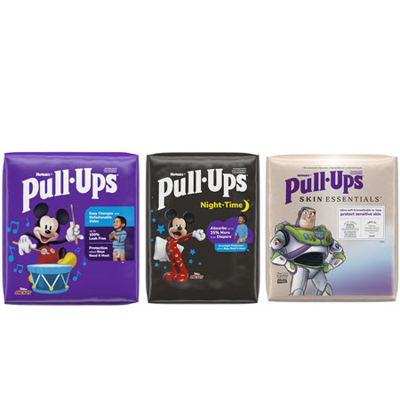 Save $3.00 on any TWO (2) pkgs of PULL-UPs® Training Pants, New Leaf® or Night*Time™ (14-23 ct.)