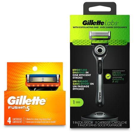 Save $5.00 on ONE GilletteLabs Razor Pack with 1-4ct cartridge refill, OR ONE Proglide Razor Pack with 3-5ct cartridge refill, OR ONE Fusion5 Razor Pa