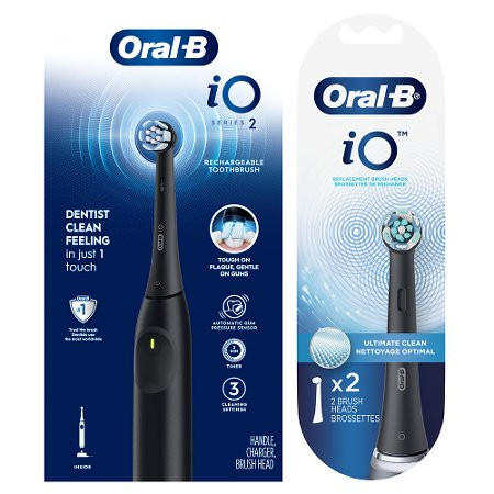 Save $10.00 on ONE Oral-B Rechargeable Electric Toothbrush (excludes Pro 500 and Vitality) AND ONE Oral-B Replacement Brush Heads 2ct or greater (and