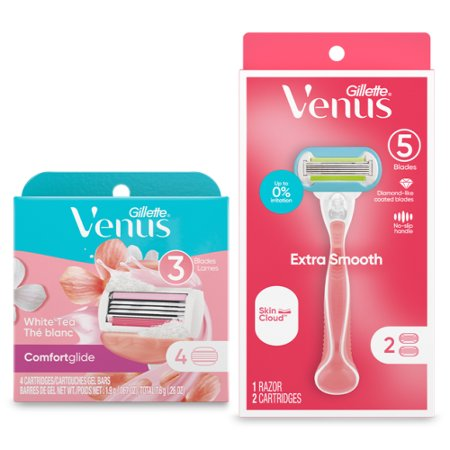 Save $3.00 on ONE Venus Razor pack with 1-2ct cartridge refill included OR ONE Venus 1-4ct cartridge refill pack: 3-bladed (excludes disposable and Gi