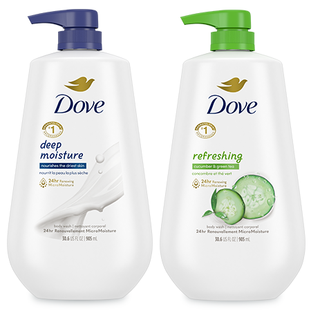 Save $3.00 on any ONE (1) Dove Body Wash Pumps (size 26oz+; excludes trial and travel)