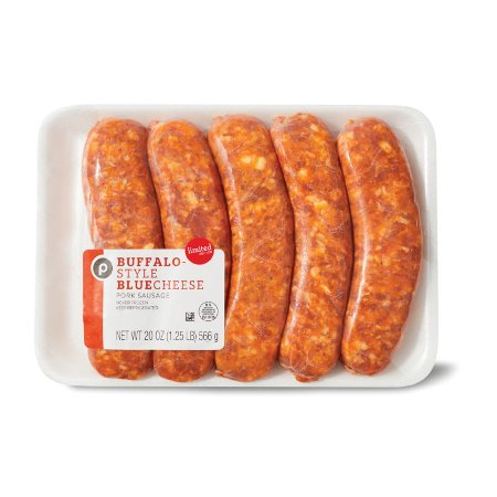 $1.00 Off The Purchase of One (1) Publix Buffalo-Style Blue Cheese Pork Sausage Limited Edition, 20-oz pkg.